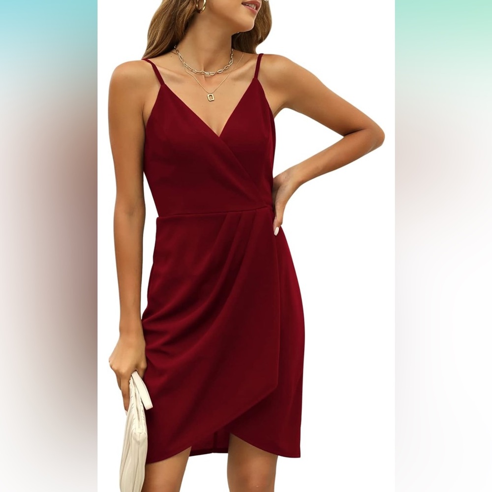 Wine Red Cocktail Minidress NWT